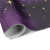 Lila Galaxy-Wrapping-Papier (1,8 m) Geschenkpapier (Rolleneckpunkt)