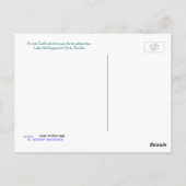 Lila Gallinule Postkarte (Rückseite)