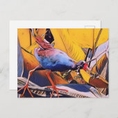 Lila Gallinule Postkarte (Vorne/Hinten)