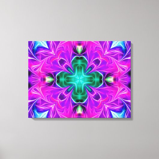 Lila Gaming Abstrakt Leinwanddruck (Vorderseite)