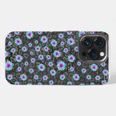 Lila Gänseblümchen iPhone Hülle (Rückseite (Horizontal))