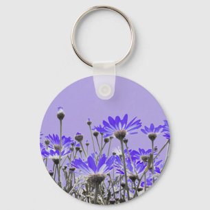 Lila Gänseblümchen Keychain Schlüsselanhänger