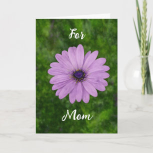 Lila Gänseblümchen Kunst Muttertag Mama Karte