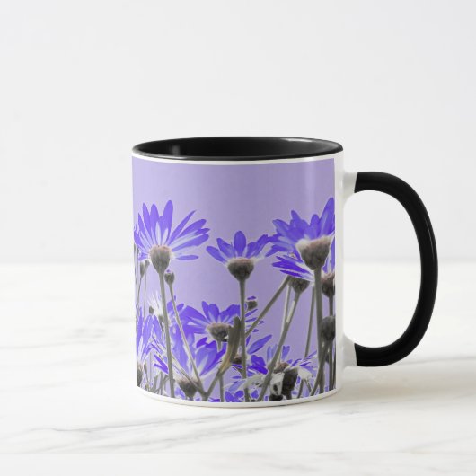 Lila Gänseblümchen-Tasse Tasse (Rechts)
