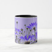 Lila Gänseblümchen-Tasse Tasse (Zentrum)
