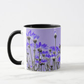 Lila Gänseblümchen-Tasse Tasse (Links)