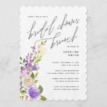 Lila Garden Floral Brautparty Brunch