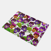 Lila Garden Pansy Blume Doormat Fußmatte (Schrägansicht)