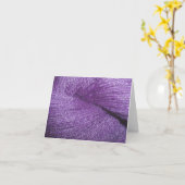 lila Garn Karte (Gelbe Blume)