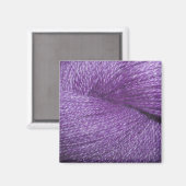 lila Garn Magnet (Vorderseite/Rückseite)