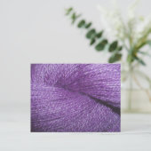 lila Garn Postkarte (Stehend Vorderseite)