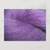 lila Garn Postkarte (Vorderseite)