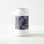 Lila Garten Bierglas (Vorderseite Links)