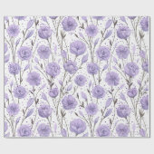 Lila Garten Geschenkpapier (Flach)