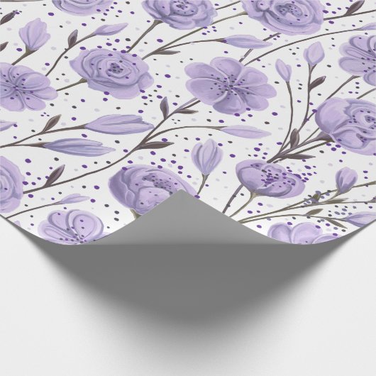 Lila Garten Geschenkpapier (Ecke)