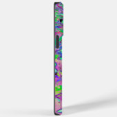 Lila Garten mit Psychedelic Aquamarine-Blume Case-Mate iPhone Hülle (Rückseite / Rechts)