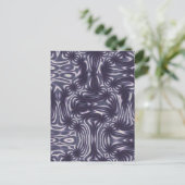 Lila Garten Postkarte (Stehend Vorderseite)