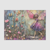 LILA GARTENFLORALLDEKOUPAGE SEIDENPAPIER (Vorderseite)