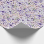 Lila-Gartenumhüllungspapier Geschenkpapier (Ecke)
