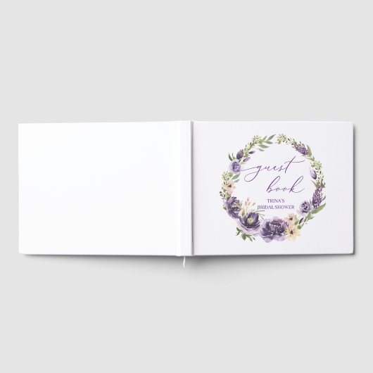 Lila Gästebuch (Voll)