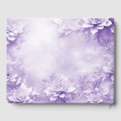 Lila Gästebuch der weißen Blume (Rückseite)