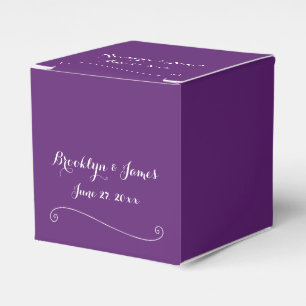Lila Gastgeschenk Hochzeit-Felder Geschenkschachtel