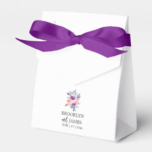 Lila Gastgeschenk Hochzeiten für Wasserfarben Geschenkschachtel
