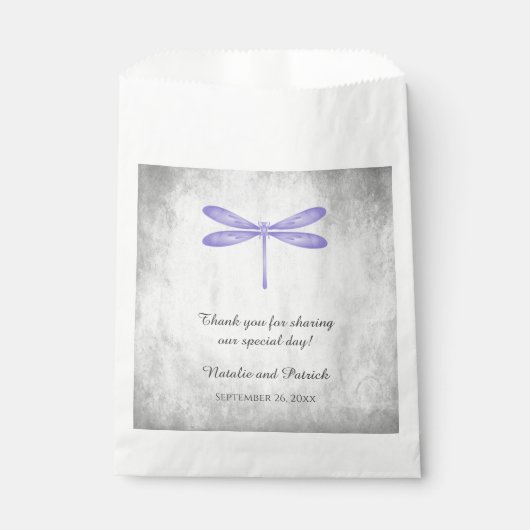 Lila Gastgeschenk Hochzeiten Geschenktütchen (Vorderseite)