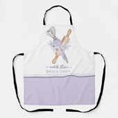 Lila Gebäckgebäck Schürze (Vorderseite)
