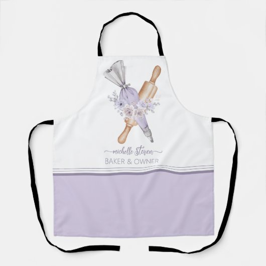 Lila Gebäckgebäck Schürze (Vorderseite)