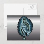 Lila Gebet Gesegnete Jungfrau Mary Postkarte (Vorne/Hinten)