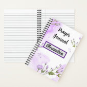 Lila Gebetsjournal Notizblock (Innen)