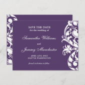 Lila Geblüht Ankündigung Datum freihalten (Vorne/Hinten)