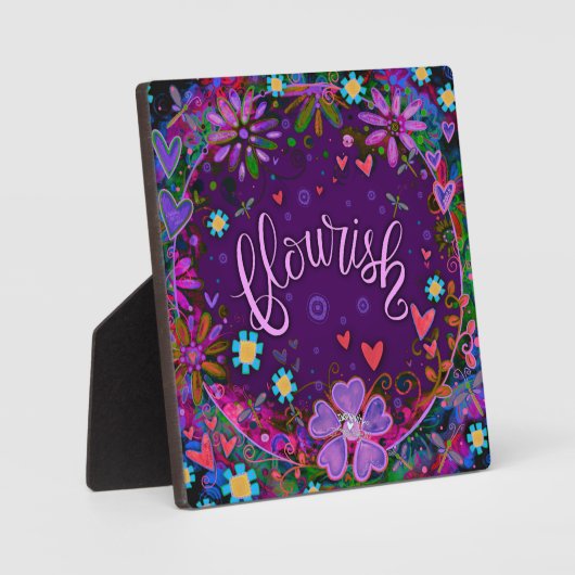 Lila Geblüht Inspirationsfloral Hübsch Fotoplatte (Vorderseite)