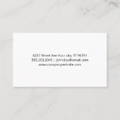 Lila gebürstet | Brush Visitenkarte (Rückseite)