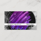 Lila gebürstet | Brush Visitenkarte (Vorderseite)