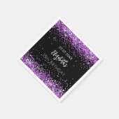 Lila Geburtsname Serviette (Ecke)
