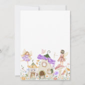 Lila Geburtstagsfeier Einladung (Rückseite)