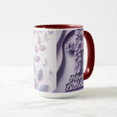 Lila Geburtstagsgeschenke Tasse (VorderseiteRechts)