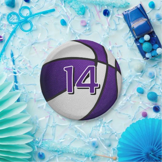 lila Geburtstagsparty Pappteller (Party)