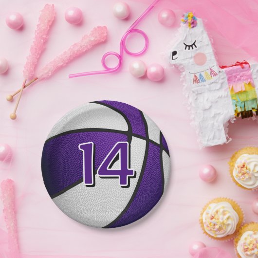 lila Geburtstagsparty Pappteller (Party)