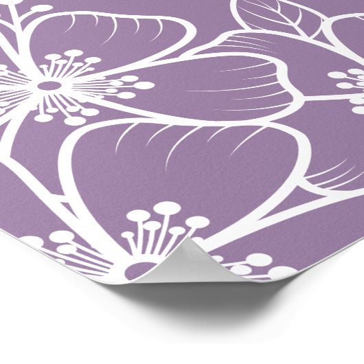 Lila Geburtstagsparty Poster (Ecke)