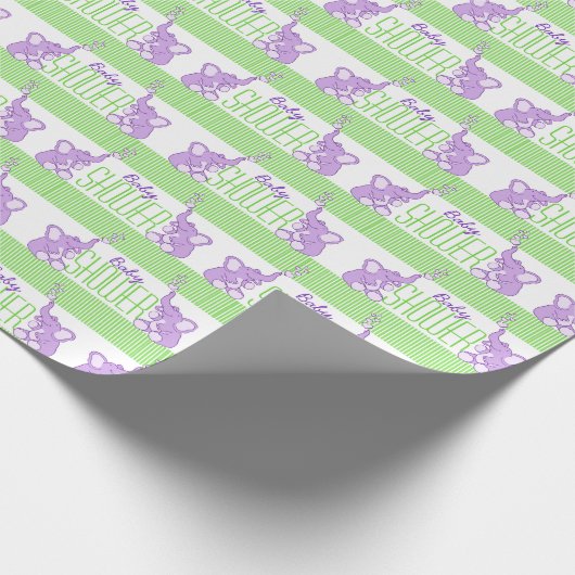 Lila Geburtstagsverpackung des Geschenkpapier (Ecke)