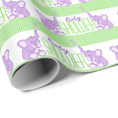 Lila Geburtstagsverpackung des Geschenkpapier (Rolleneckpunkt)