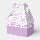 Lila Geek Chic Binary Code Begünstigungsboxen Geschenkschachtel (Rückseite)