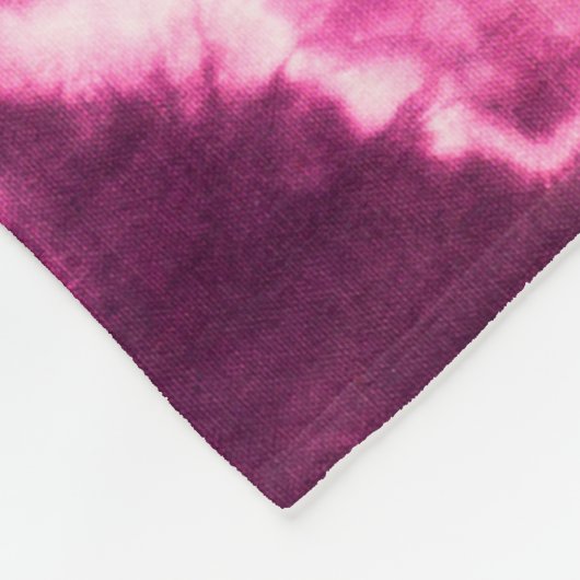 Lila gefärbte Krawatte Batik Gewebe für Hintergrun Fleecedecke (Ecke)