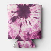 Lila Gefärbte Krawatte Batik Textur Dosenkühler (Rückseite)