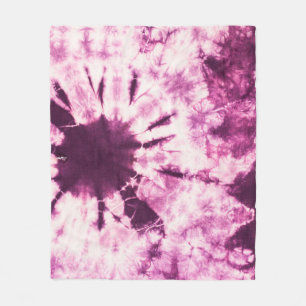 Lila Gefärbte Krawatte Batik Textur Fleecedecke