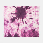Lila Gefärbte Krawatte Batik Textur Fleecedecke (Vorderseite (Horizontal))