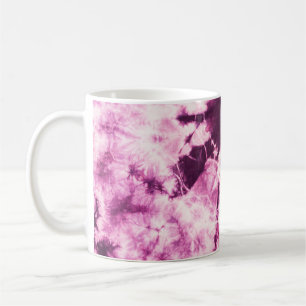 Lila Gefärbte Krawatte Batik Textur Kaffeetasse